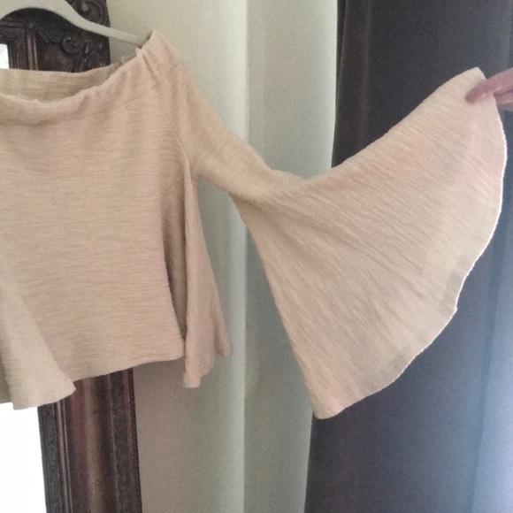 Sandy Off the Shoulder Cropped Long Sleeve - Picture 2 of 2